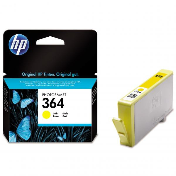 HP original ink CB320EE, HP 364, yellow, 300str., HP Photosmart B8550, C5380, D5460