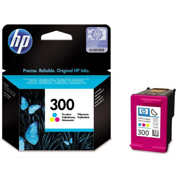 HP original ink CC643EE, HP 300, color, blister, 165str., 4ml, HP DeskJet D2560, F4280, F4500
