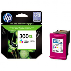 HP original ink CC644EE, HP 300XL, color, 440str., 11ml, HP DeskJet D2560, F4280, F4500