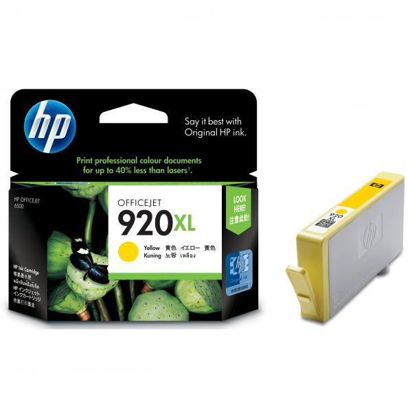 HP original ink CD974AE, HP 920XL, yellow, 700str.
