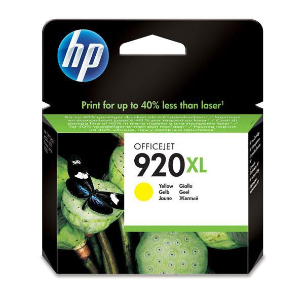 HP original ink CD974AE, HP 920XL, yellow, blister, 700str.