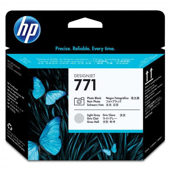 HP original tlačová hlava CE020A, HP 771, photo black/light grey