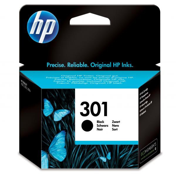 HP original ink CH561EE, HP 301, black, 170str.