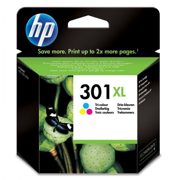 HP original ink CH564EE, HP 301XL, color, 300str., HP HP Deskjet 1000, 1050, 2050, 3000, 3050