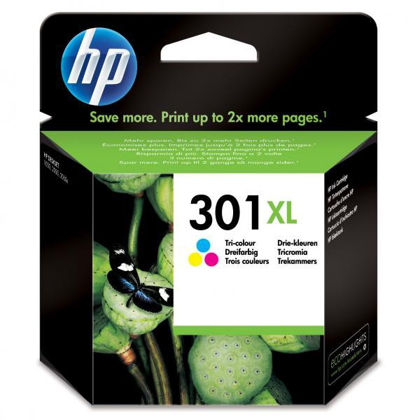 HP original ink CH564EE, HP 301XL, color, blister, 330str., HP HP Deskjet 1000, 1050, 2050, 3000, 3050