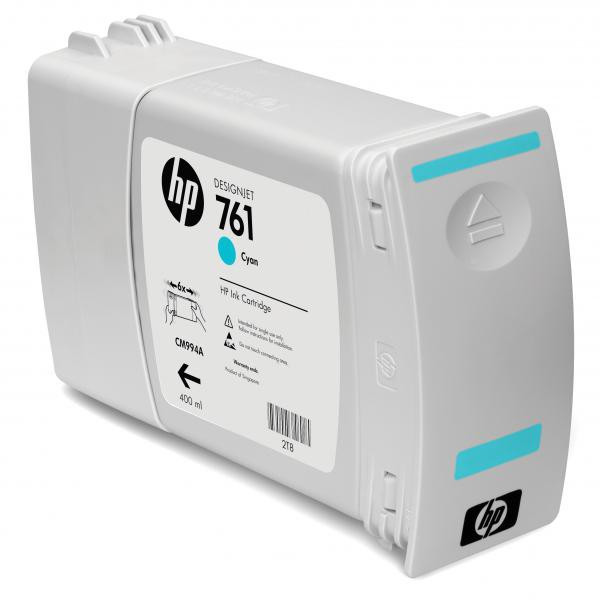 HP original ink CM994A, HP 761, cyan, 400ml