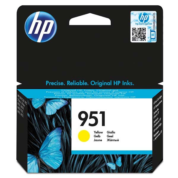 HP original ink CN052AE, HP 951, yellow, 700str., pre HP Officejet Pro276dw, 8100 ePrinter