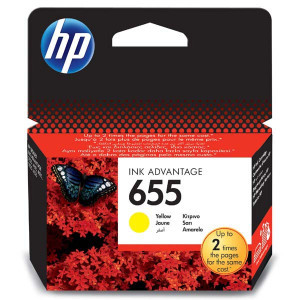HP originální ink CZ112AE, HP 655, yellow, 600str.