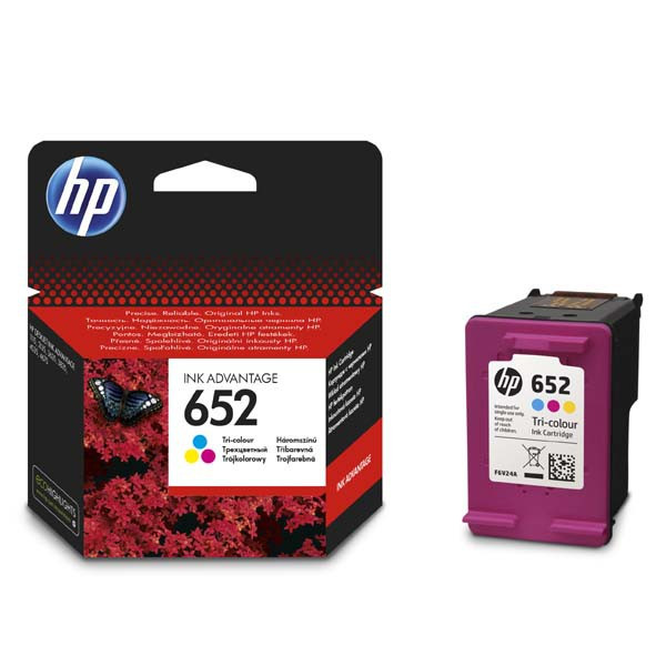HP original ink F6V24AE, HP 652, color, 200str., HP DeskJet IA 4530, 4535, 4675, 1115, 2135, 3635