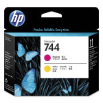 HP original tlačová hlava F9J87A, HP 744, magenta/yellow