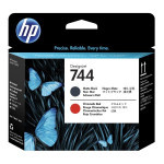 HP original tlačová hlava F9J88A, HP 744, matte black/chromatic red