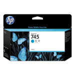 HP original ink F9J97A, HP 745, cyan, 130ml
