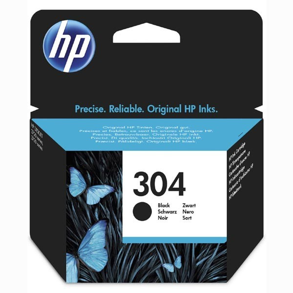 HP original ink N9K06AE, HP 304, black, 120str.
