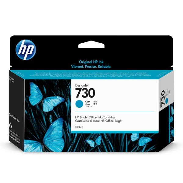 HP original ink P2V62A, HP 730, cyan, 130ml