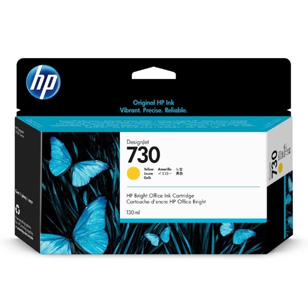 HP original ink P2V64A, HP 730, yellow, 130ml