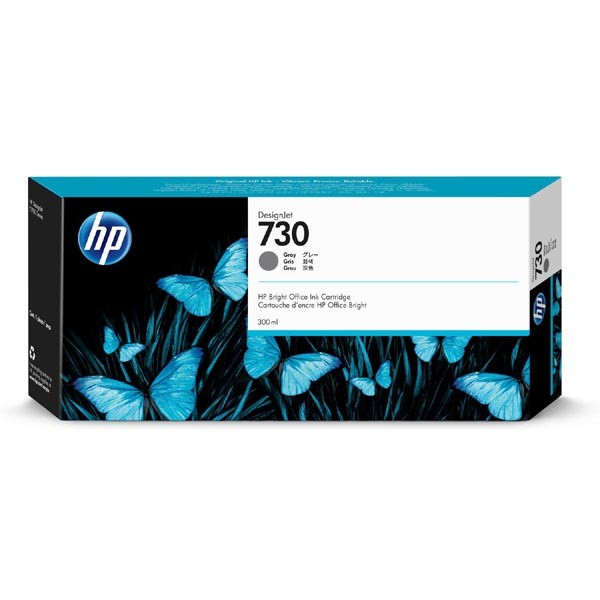 HP originál ink P2V72A, HP 730, gray, 300ml