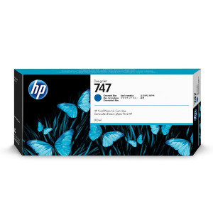 HP originál ink P2V85A, HP 747, chromatic blue, 300ml