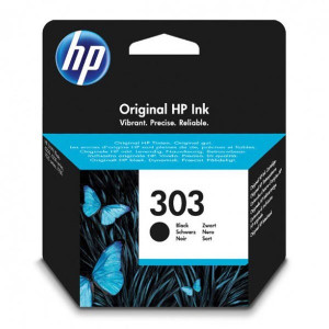 HP originál ink T6N02AE, HP 303, black, 200str.