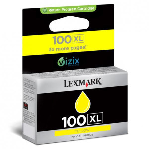 Lexmark original ink 14N1071E, #100XL, yellow, return, 600str., Lexmark S305, 405, 505, 605, PRO205, 705, 805, 905