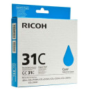 Ricoh original gélová náplň 405689, typ GC 31C, cyan