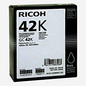Ricoh original gélová náplň 405836, black, 10000str., GC 42K, Ricoh SG K3100DN, Aficio SG K3100DN