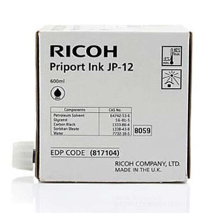 Ricoh originál ink 817104, black, 600 Ricoh DX3240, 3440, JP1210, 1215, 1250, 1255, 3000
