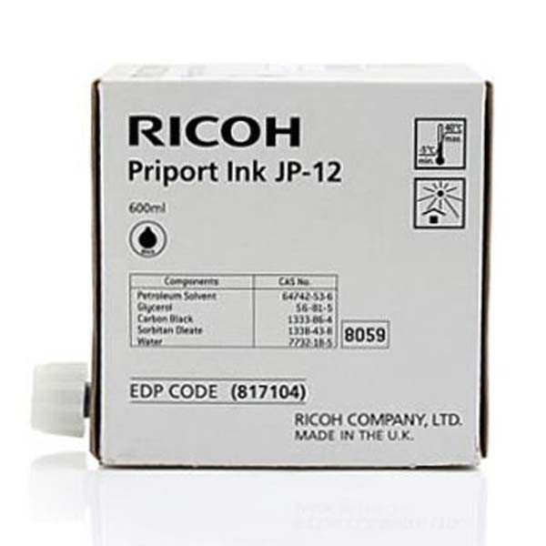 Ricoh original ink 817104, black, 600 Ricoh DX3240, 3440, JP1210, 1215, 1250, 1255, 3000