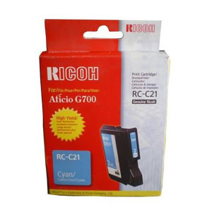 Ricoh original gélová náplň 402279, typ RC-C21, cyan, 2300str.