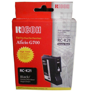 Ricoh original gélová náplň 402280, typ RC-K21, black, 3000str.