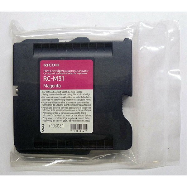 Ricoh originál gélová náplň 405504, typ RC-M31, magenta, 2500str.