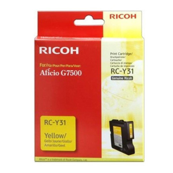 Ricoh original gélová náplň 405503, yellow, 2500str., typ RC-Y31, Ricoh G7500