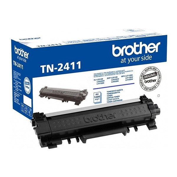 Brother original toner TN2411, black, 1200str., Brother DCP-L2532DW, DCP-L2552DN, HL-L2312D, HL-L2352DW, O