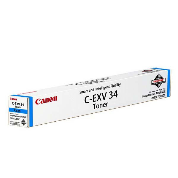 Canon original toner C-EXV34 C, 3783B002, cyan, 19000str.