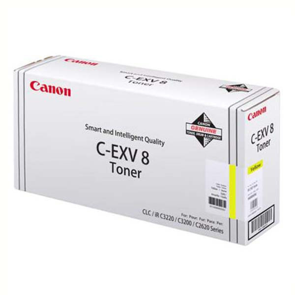 Canon originál toner CEXV8, yellow, 25000str., 7626A002, Canon iR-C, CLC-3200, 2620N, O