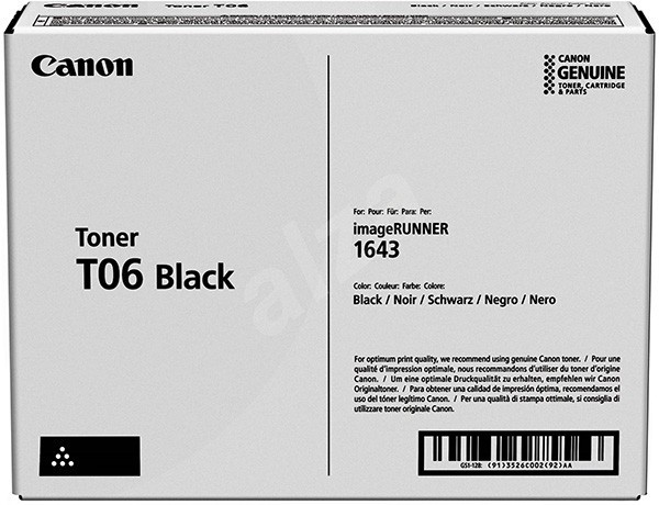 Canon original toner T06 BK, 3526C002, black, 20500str.