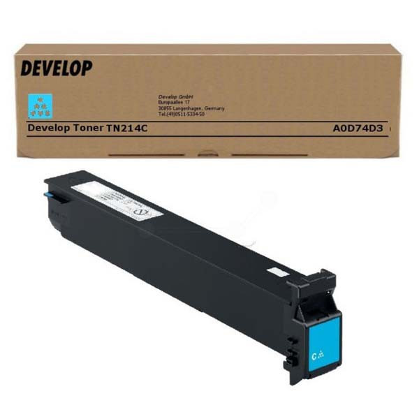 Develop original toner A0D74D3, TN-214C, cyan, 18500str.