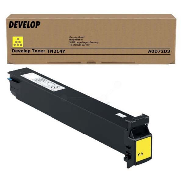 Develop original toner A0D72D3, TN-214Y, yellow, 18500str.