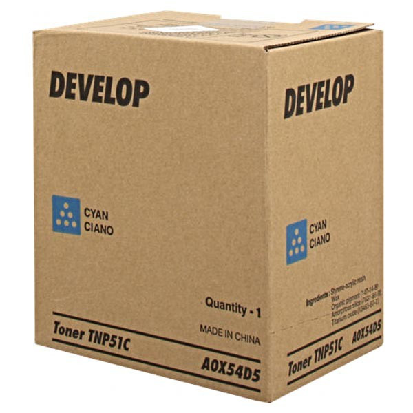 Develop original toner A0X54D5, TNP51C, cyan, 5000str.