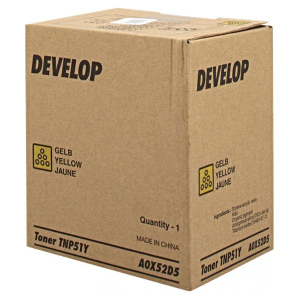 Develop original toner A0X52D5, TNP51Y, yellow, 5000str.