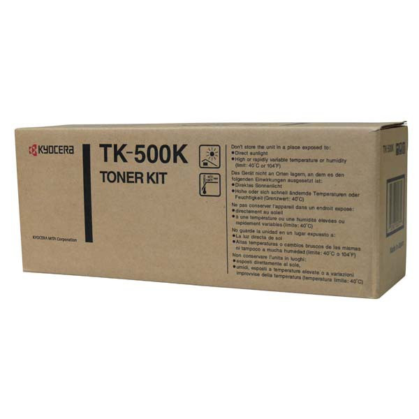 Kyocera original toner TK500K, black, 8000str., garančná pečať Janus