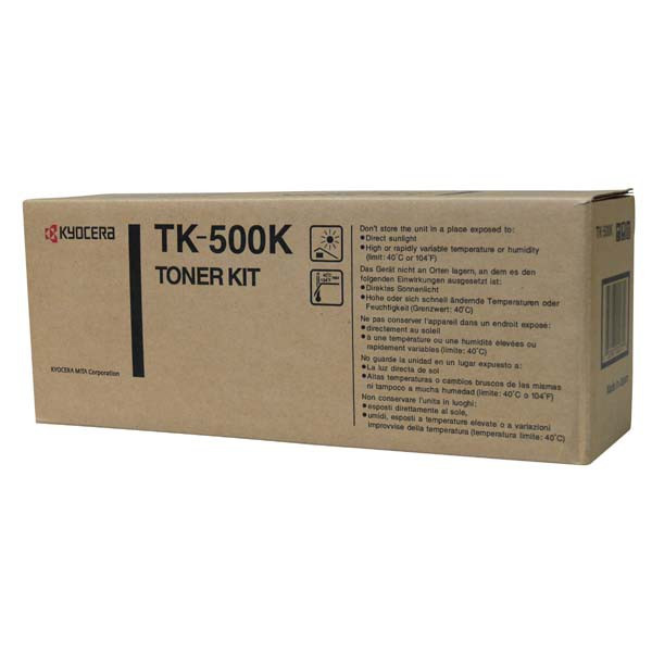 Kyocera original toner TK500K, black, 8000str., garančná pečať Janus, Kyocera FS-C5016N, O