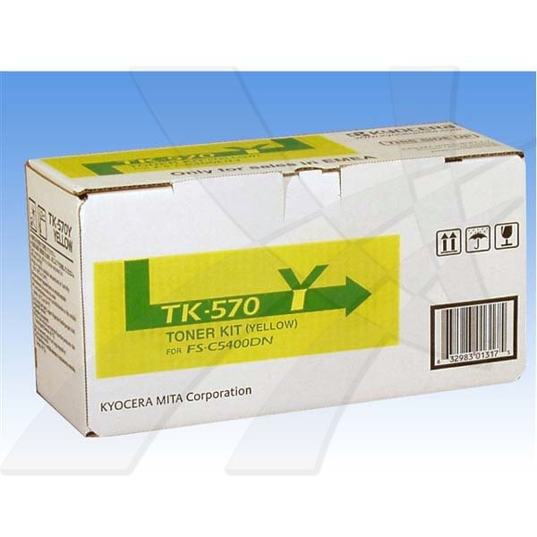 Kyocera original toner TK570Y, 1T02HGAEU0, yellow, 12000str.