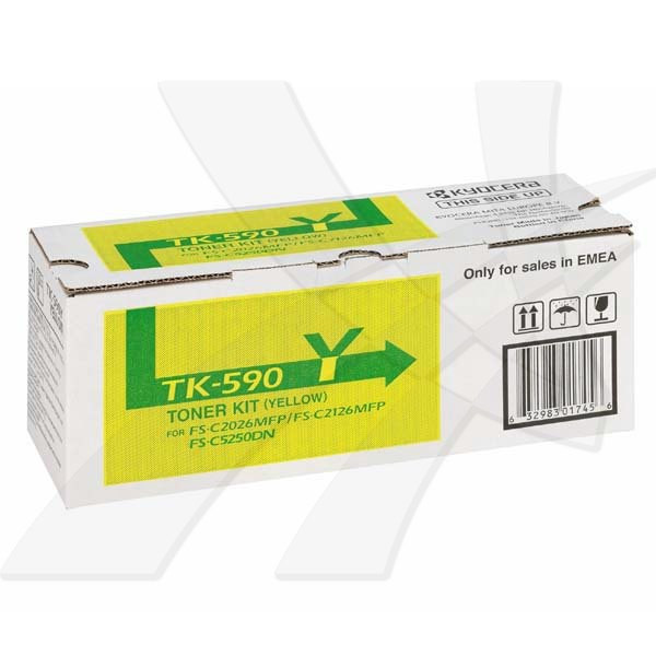 Kyocera original toner TK590Y, 1T02KVANL0, yellow, 5000str.