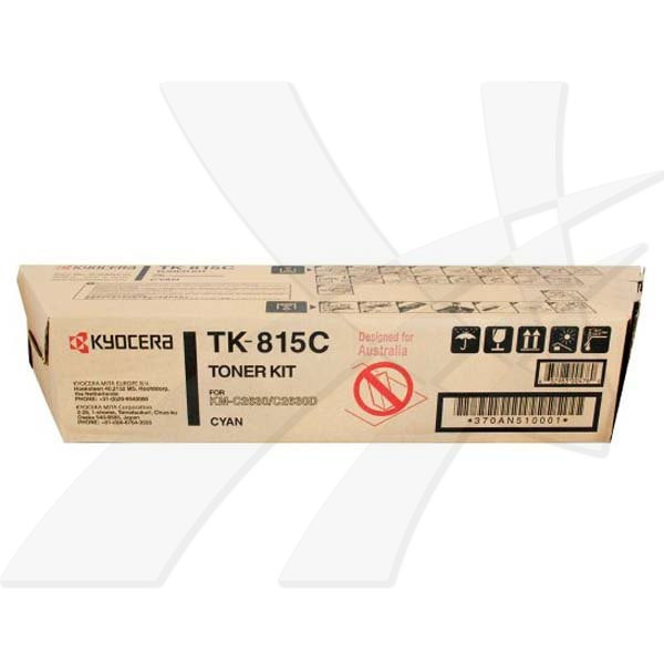 Kyocera original toner TK815C, cyan, 20000str., 370AN510, Kyocera KM-C2630PN, O