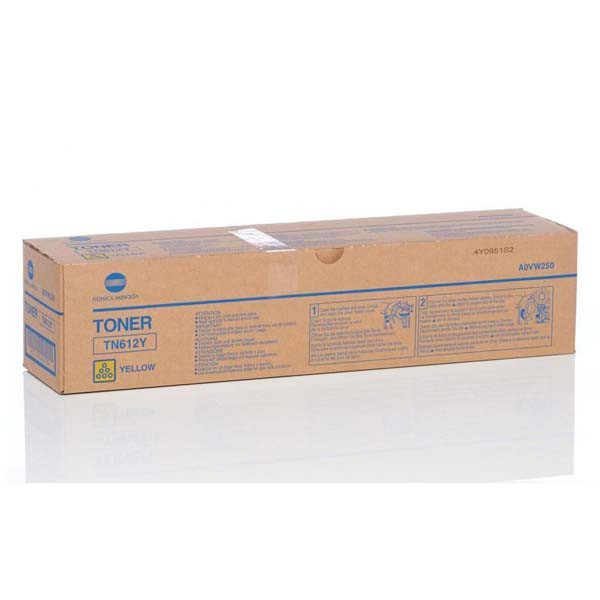 Konica Minolta original toner A0VW250, TN612Y, yellow, 26000str.