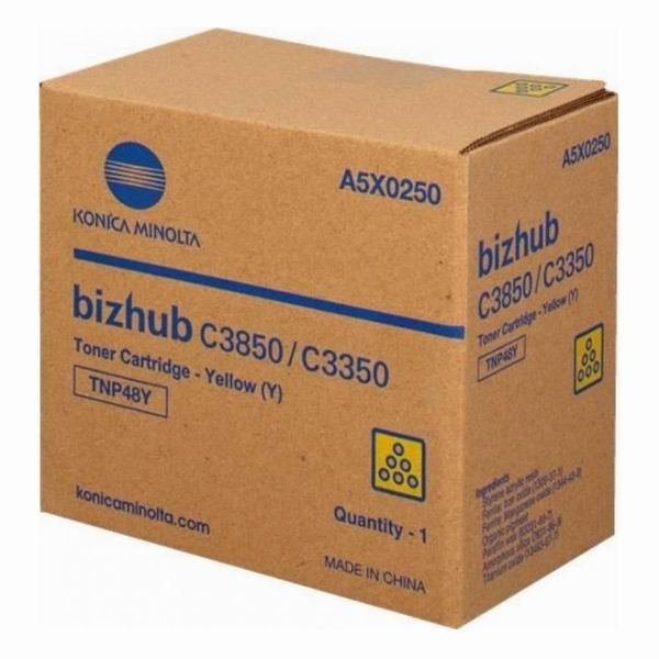 Konica Minolta originál toner A5X0250, TNP48Y, yellow, 10000str.