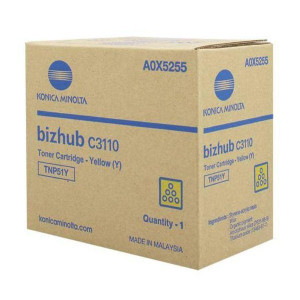 Konica Minolta original toner A0X5255, TNP-51Y, yellow, 5000str.