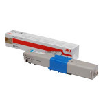 OKI original toner 44973535, cyan, 1500str.