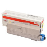 OKI original toner 46490605, yellow, 6000str.