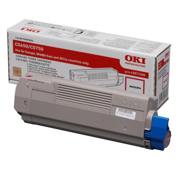OKI original toner 43872306, magenta, 2000str.
